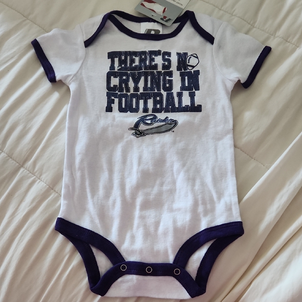 University Of Mt. Union White and Purple Kids One Piece